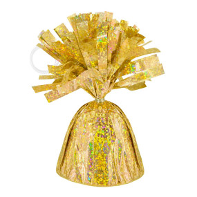 Peso Balão Dourado Holografico