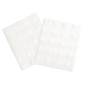 Pontos adesivos frente e verso 100 pcs