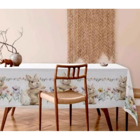 Toalha Coelhinhos e Flores 180cm
