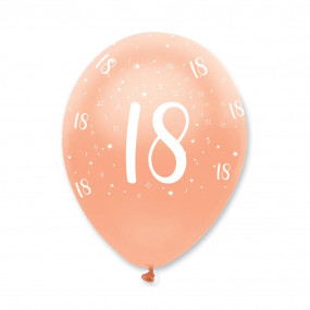 Balões Rosegold 18 Anos - Conj. 6