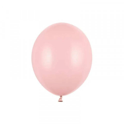 10 Balões Latex Rosa Pálido Pastel 12cm