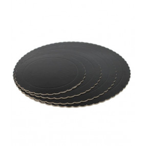 Prato Cartão Preto 20cm