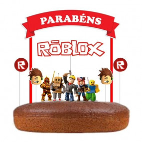 Topo De Bolo Personalizado Roblox + 60 Toppers