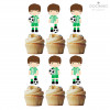 6 Toppers Futebol Verde