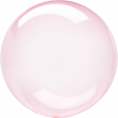Balão Orbz Transparente Rosa 46cm