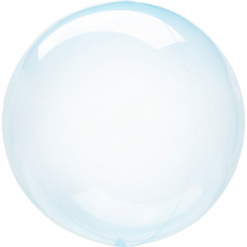 Balão Orbz Transparente Azul 46cm