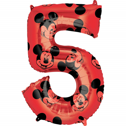 Balão Grande Número Mickey -5