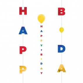 Fita Para Balão Happy Birthday