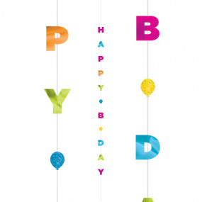 Fita Para Balão Happy Birthday