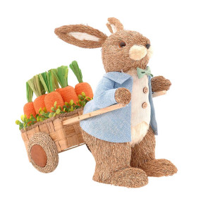 Coelho PETER Com Carrinho de Cenouras 50cm