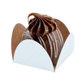 Base para Brigadeiro Dupla Face Branco / Kraft - 50 unid.