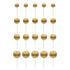 Toppers Bolas Dourado - conj.20