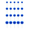 Toppers Bolas Azul Forte - conj.20