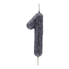 Vela 1 Preto Glitter