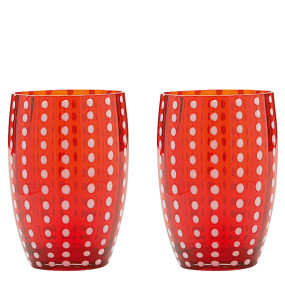 Copos Perle tumbler Vermelho Conj. 2