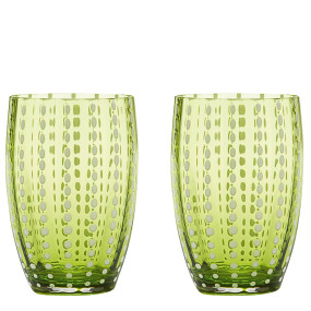 Copos Perle tumbler Verde Maçã Conj. 2