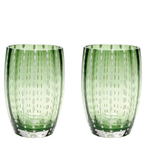 Copos Perle tumbler Verde Inglês Conj. 2