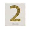 Número Autocolante Glitter - 2