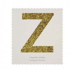 Letra Autocolante Glitter - Z