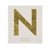 Letra Autocolante Glitter - N