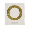 Letra Autocolante Glitter - O