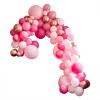Arco Luxo Rosas e Rosegold