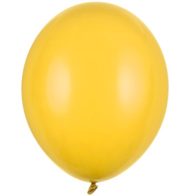 10 Balões Latex Amarelo Mel 30cm