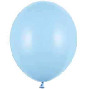 50 Balões Latex Azul Bebé Pastel 30cm