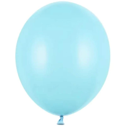 50 Balões Latex Azul Claro Pastel 30cm