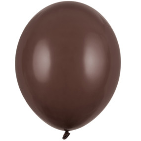 50 Balões Latex Castanho Chocolate 27cm