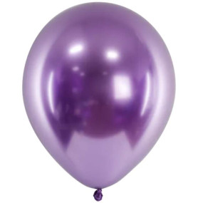 1 Balão Metálico Glossy Roxo