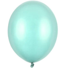 10 Balões Menta Metálico 30cm