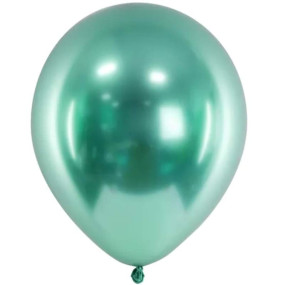 50 Balões Metálico Glossy Verde