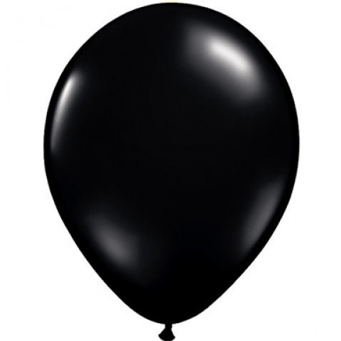 10 Balões Latex Pretos 30cm
