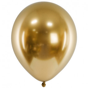 1 Balão METÁLICO Glossy Ouro 30cm