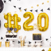 Balões Números Pequenos Dourado