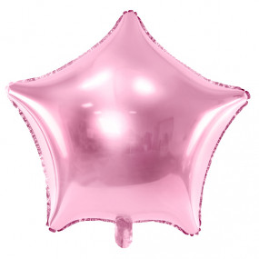 Balão Estrela Rosa Claro 48cm