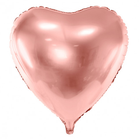Balão Coração Rosegold Grande 72cm