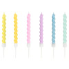 Velas Torcidas Pastel