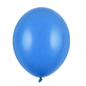 100 Balões Latex Azul Centáurea 23cm