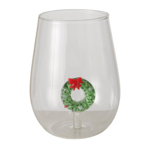 Copo de Água Coroa de Natal