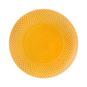 Prato Marcador Bicos amarelo Bordallo Pinheiro 33cm