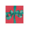 40 Guardanapos Bow Red & Spruce em caixa