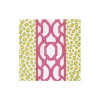 Guardanapos Cocktail Knots And Spots Green/Fuchsia