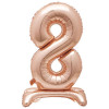 Balão de Ar NÚMERO 8 Rosegold- 76CM