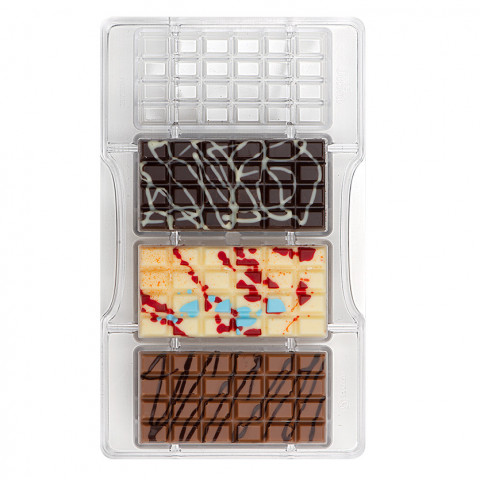 Molde Policarbonato Chocolate Barra