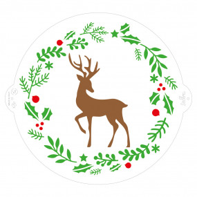Stencil Natal para Bolo