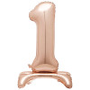 Balão de Ar NÚMERO 1 Rosegold - 76CM