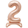 Balão de Ar NÚMERO 2 Rosegold - 76CM