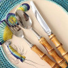 Faqueiro Sobremesa Bamboo Natural Prata - 18pcs